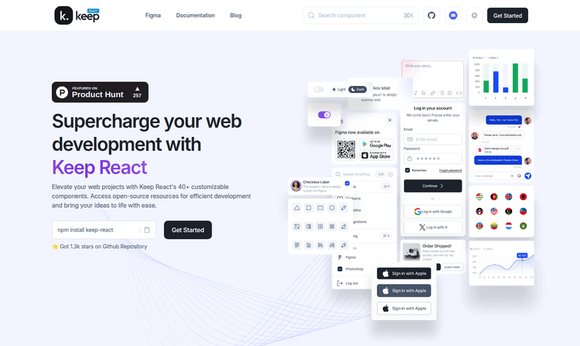 React Keep Design